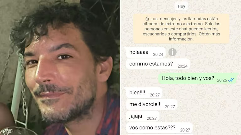 Le dijo a una chica que le avisara cuando se divorciara, recibió un mensaje de ella y se aterró
