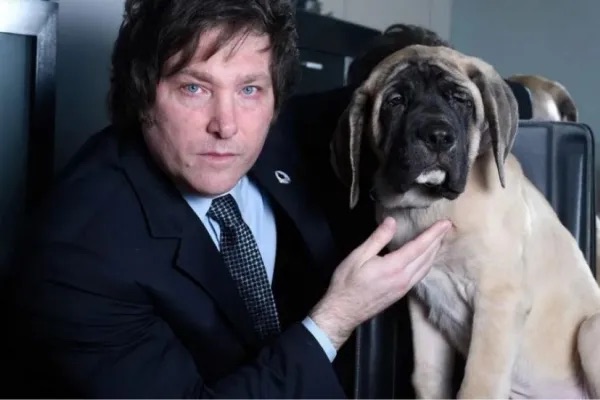 Murió Robert, el perro clonado de Conan que ayudaba a Javier Milei a “pelear contra la oscuridad”
