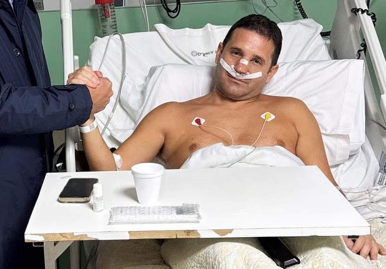 Operan a Federico Pelli tras la brutal agresión: la primera foto desde la clínica