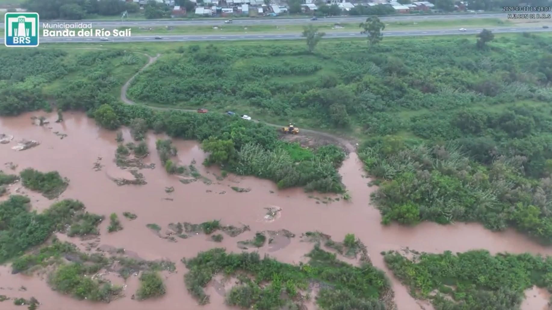 Temporal en Tucumán: evacuaron a 70 familias en Banda del Río Salí por la crecida del río