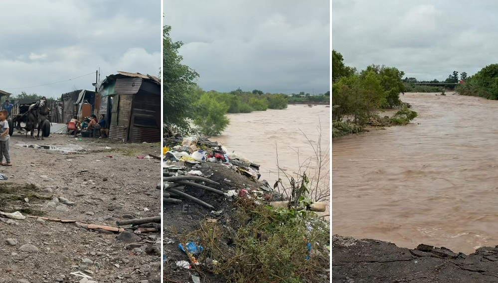 El río Salí sigue avanzando en Las Piedritas y ya se llevó 22 viviendas