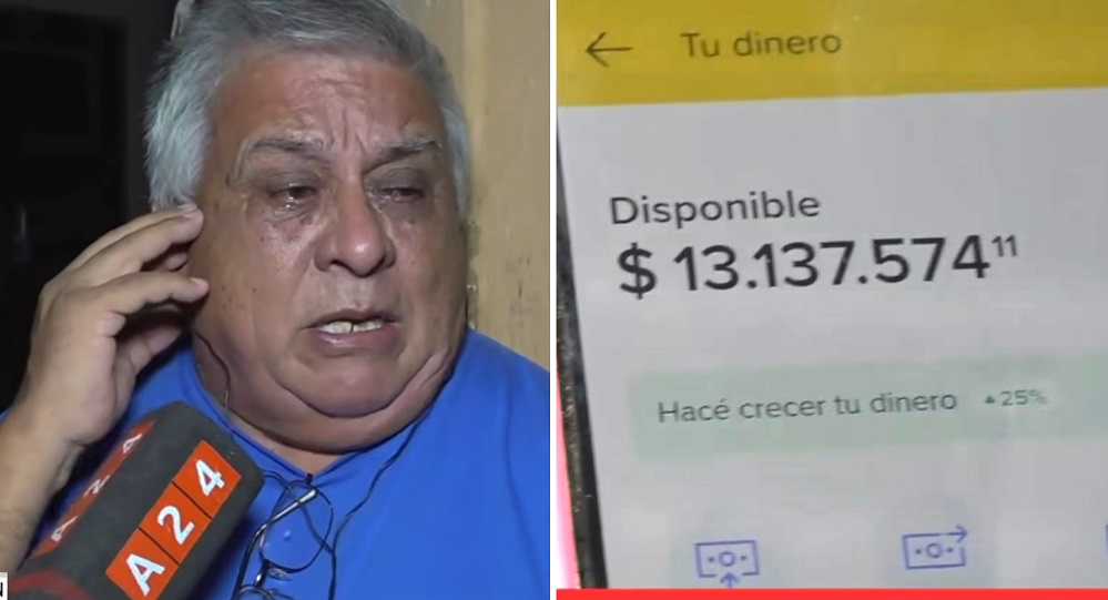 La solidaridad que emocionó a un jubilado de La Madrid: dio su alias en TV tras perder todo por la inundación y recibió millones en donaciones