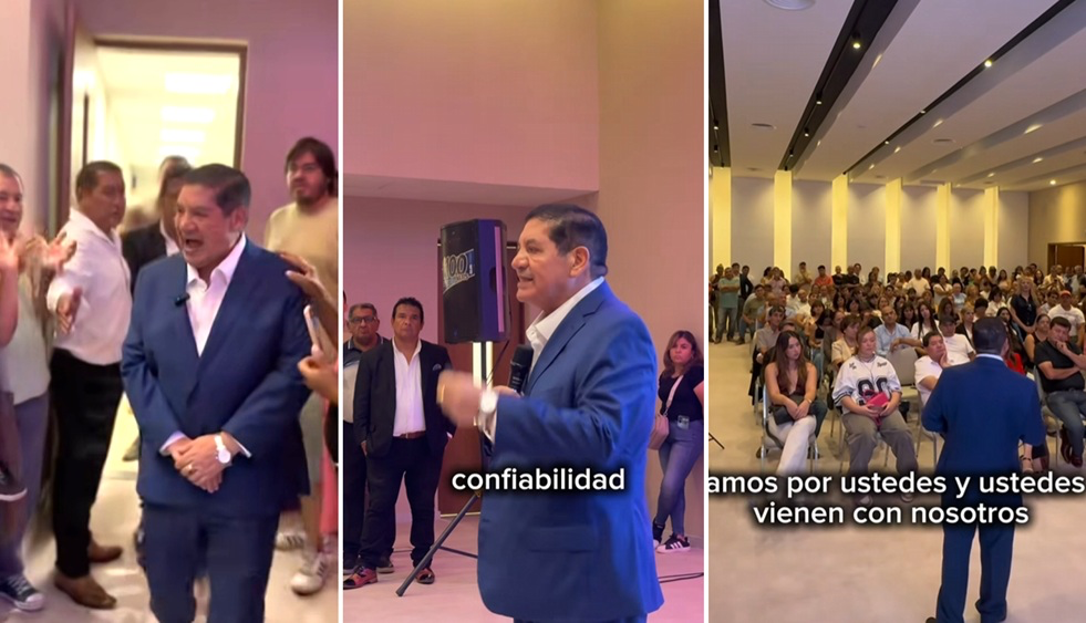 Apartado de la política por abuso sexual, “El Mellizo” Orellana reapareció como orador en charlas de liderazgo