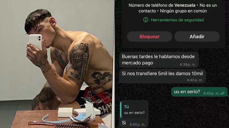 Intentaron estafar a un joven por WhatsApp pero él les redobló la apuesta: “El peor intento del universo”