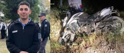 Un agente penitenciario de 28 años murió luego de chocar un montículo de ripio en una ruta sin iluminación