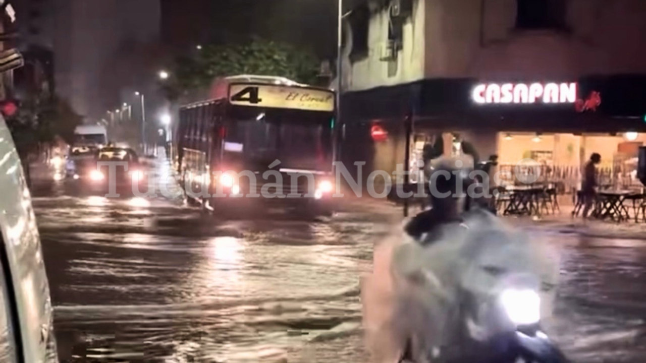 Tormenta en Tucumán: intensas lluvias, zonas anegadas y alerta en rutas tras una jornada de calor extremo